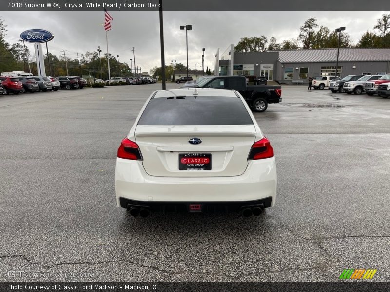 Crystal White Pearl / Carbon Black 2018 Subaru WRX