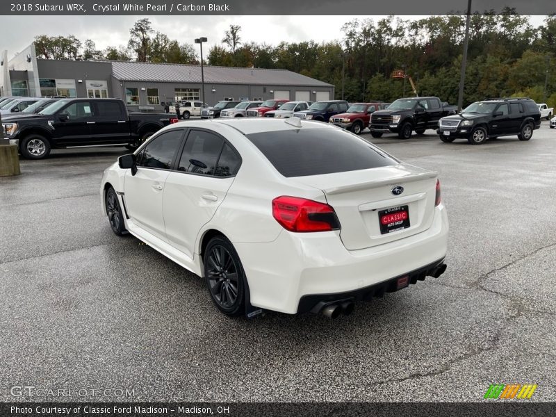 Crystal White Pearl / Carbon Black 2018 Subaru WRX