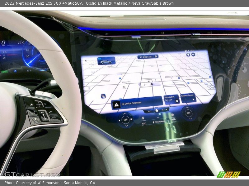 Navigation of 2023 EQS 580 4Matic SUV