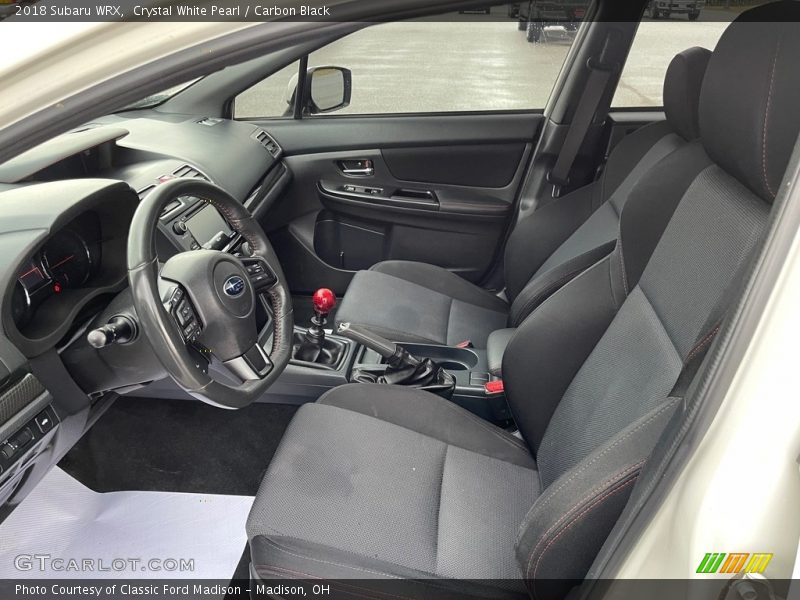 Crystal White Pearl / Carbon Black 2018 Subaru WRX