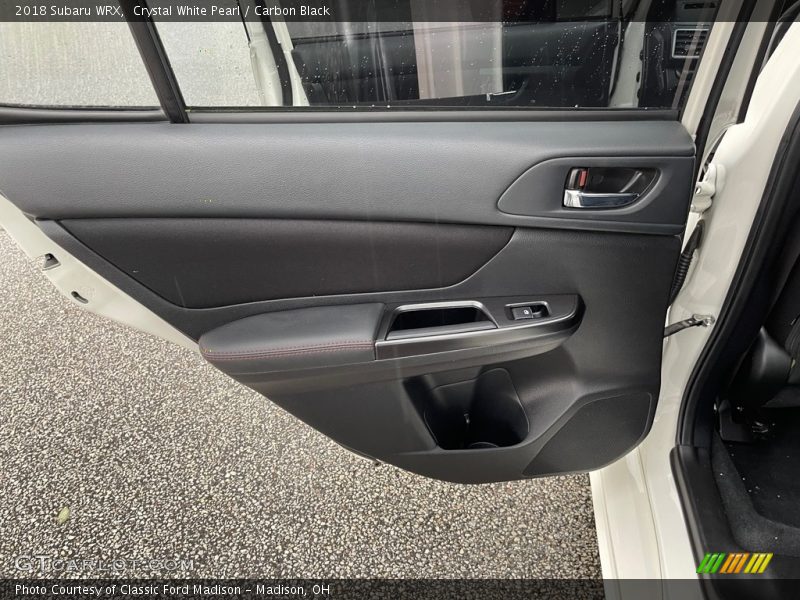 Crystal White Pearl / Carbon Black 2018 Subaru WRX