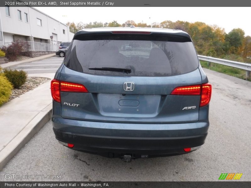 Steel Sapphire Metallic / Gray 2018 Honda Pilot EX-L AWD