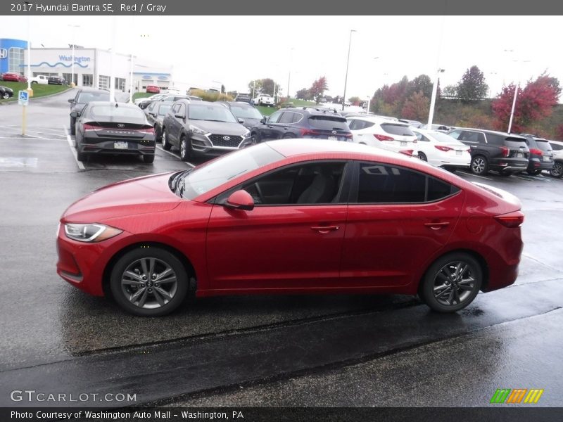 Red / Gray 2017 Hyundai Elantra SE