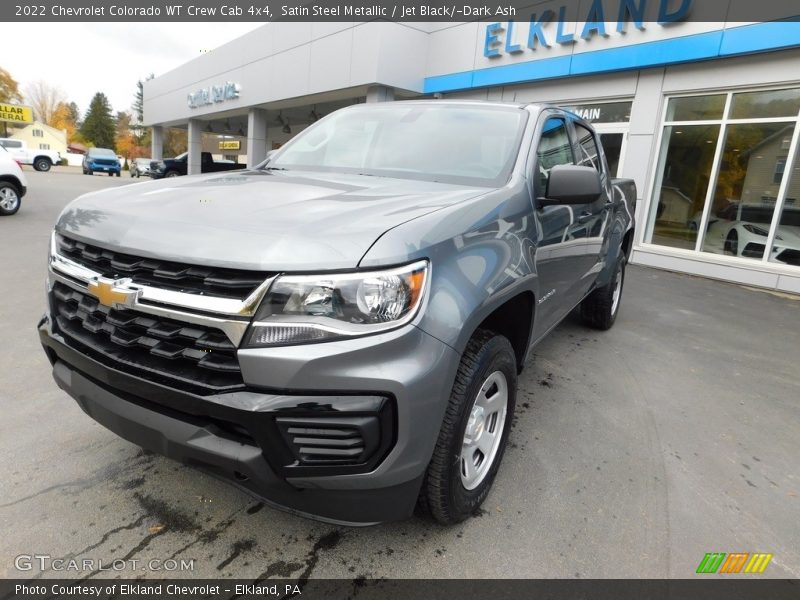 Satin Steel Metallic / Jet Black/­Dark Ash 2022 Chevrolet Colorado WT Crew Cab 4x4