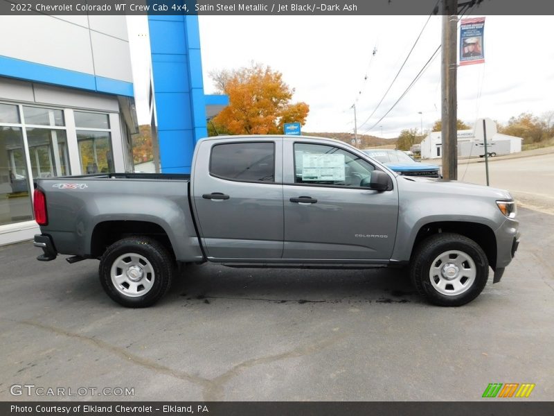 Satin Steel Metallic / Jet Black/­Dark Ash 2022 Chevrolet Colorado WT Crew Cab 4x4