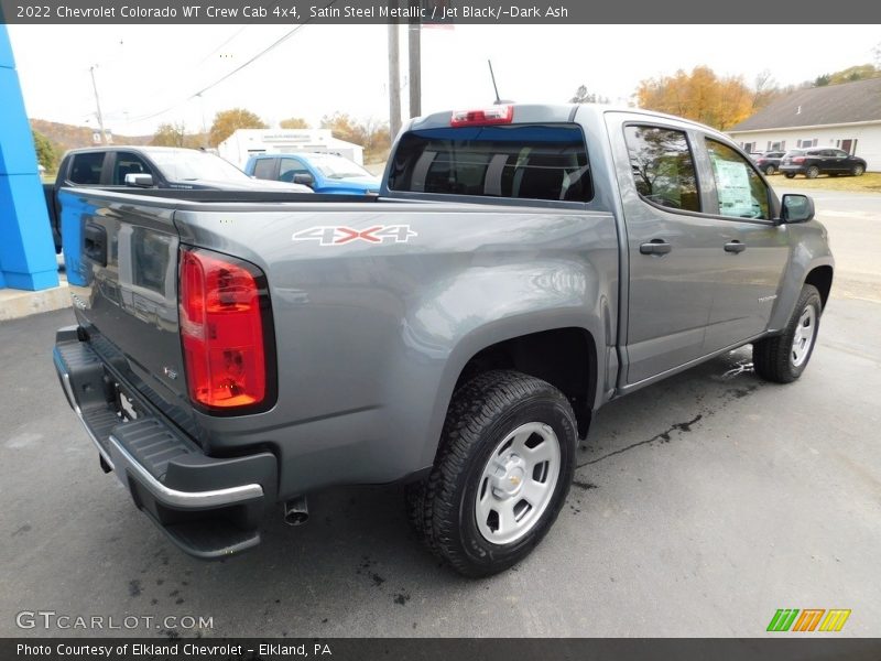 Satin Steel Metallic / Jet Black/­Dark Ash 2022 Chevrolet Colorado WT Crew Cab 4x4