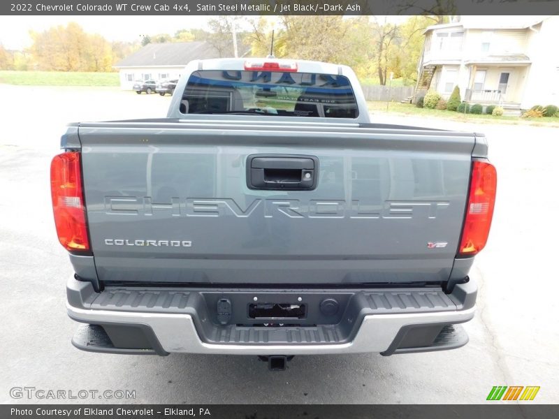 Satin Steel Metallic / Jet Black/­Dark Ash 2022 Chevrolet Colorado WT Crew Cab 4x4