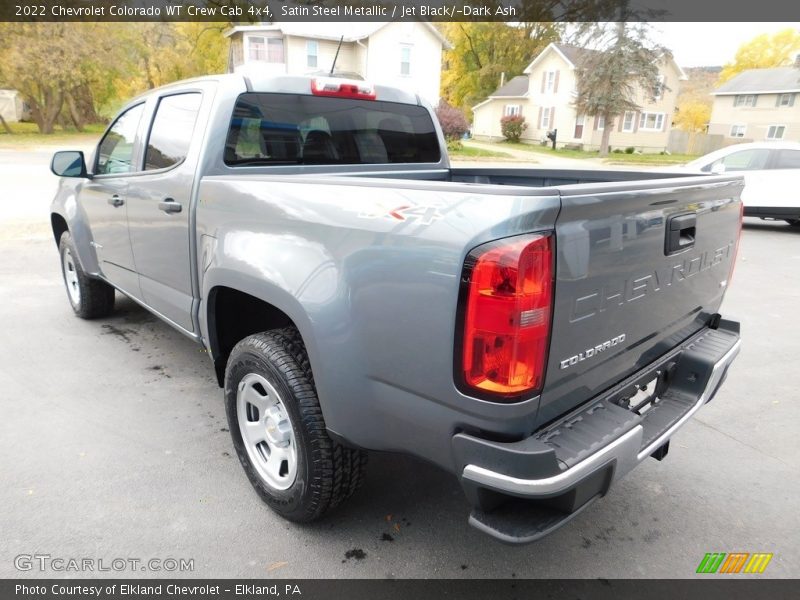 Satin Steel Metallic / Jet Black/­Dark Ash 2022 Chevrolet Colorado WT Crew Cab 4x4