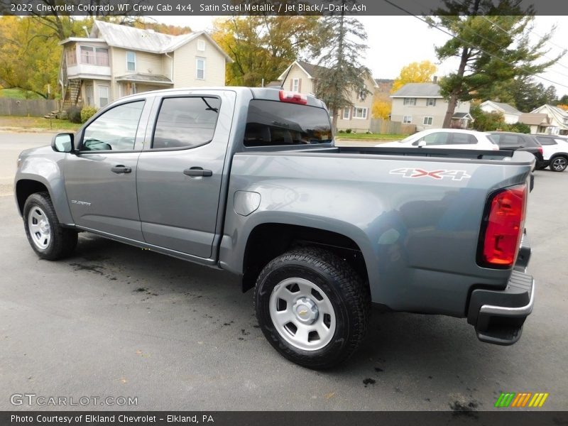 Satin Steel Metallic / Jet Black/­Dark Ash 2022 Chevrolet Colorado WT Crew Cab 4x4