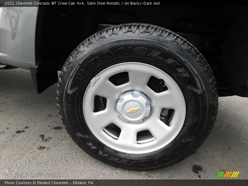 Satin Steel Metallic / Jet Black/­Dark Ash 2022 Chevrolet Colorado WT Crew Cab 4x4