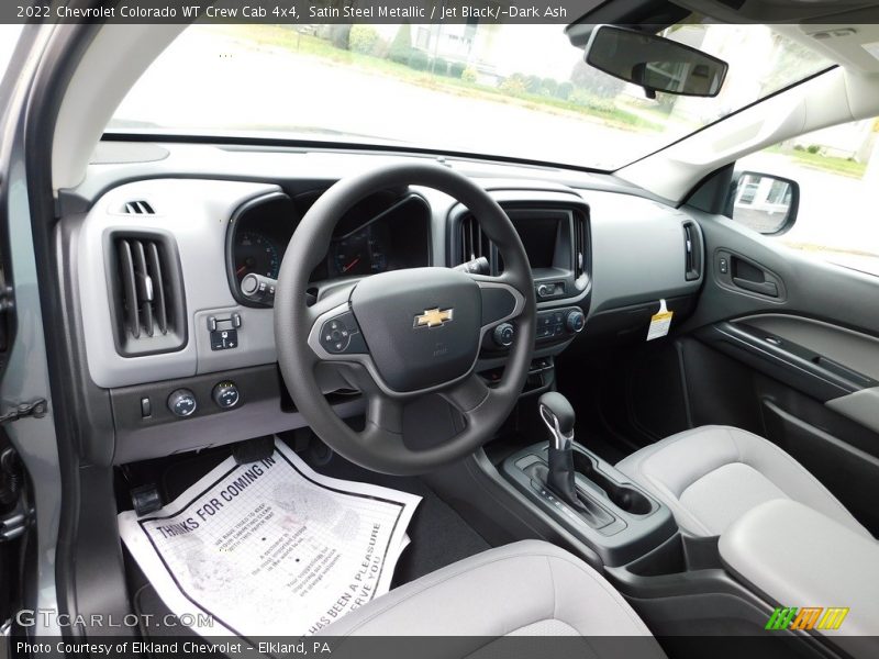 Satin Steel Metallic / Jet Black/­Dark Ash 2022 Chevrolet Colorado WT Crew Cab 4x4