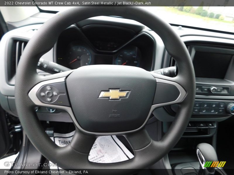 Satin Steel Metallic / Jet Black/­Dark Ash 2022 Chevrolet Colorado WT Crew Cab 4x4