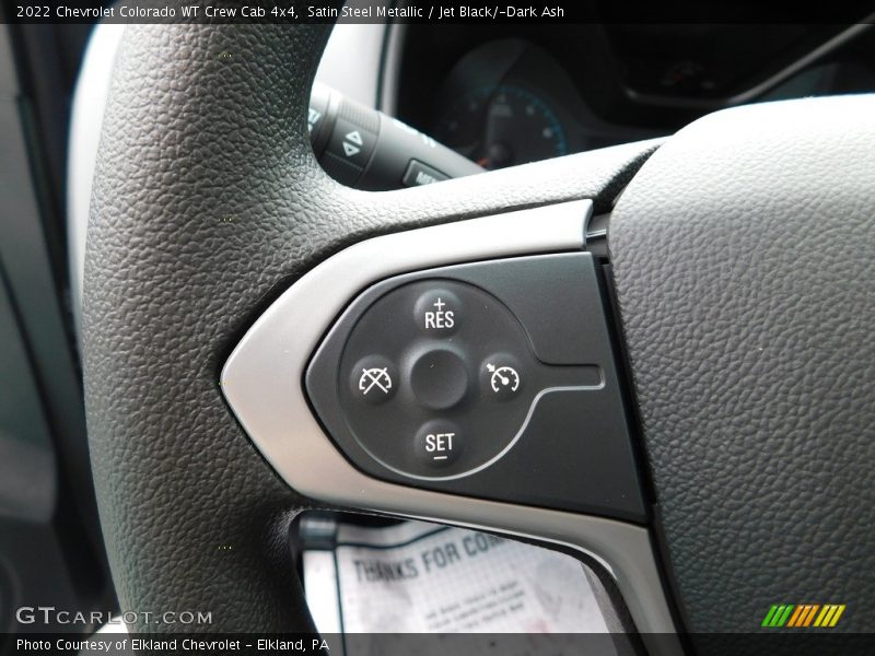 Satin Steel Metallic / Jet Black/­Dark Ash 2022 Chevrolet Colorado WT Crew Cab 4x4