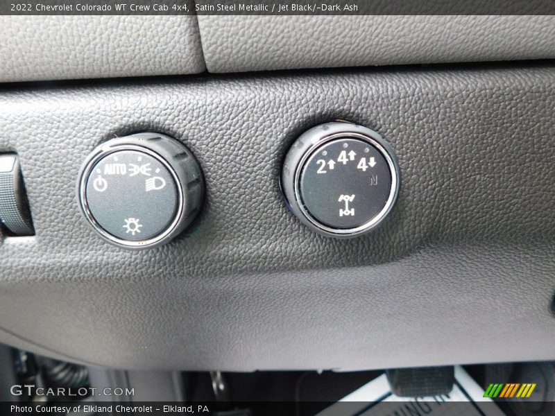 Satin Steel Metallic / Jet Black/­Dark Ash 2022 Chevrolet Colorado WT Crew Cab 4x4