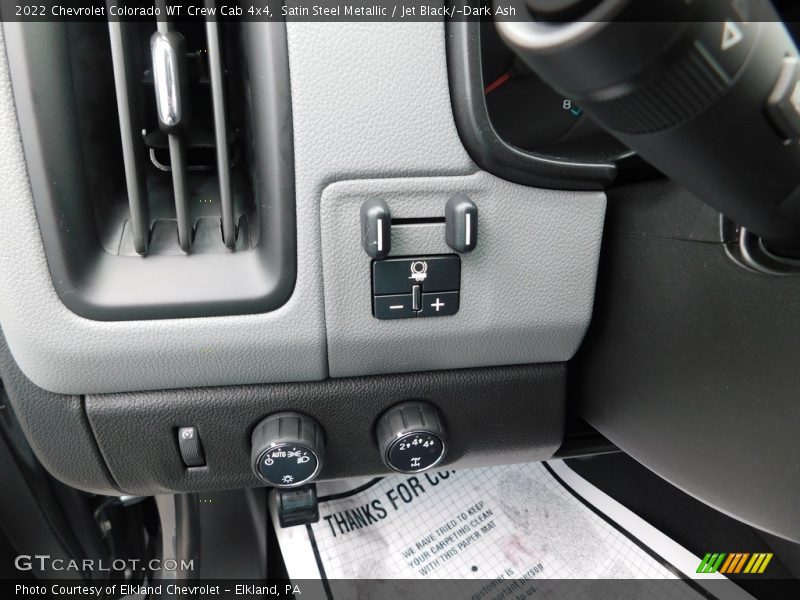 Satin Steel Metallic / Jet Black/­Dark Ash 2022 Chevrolet Colorado WT Crew Cab 4x4