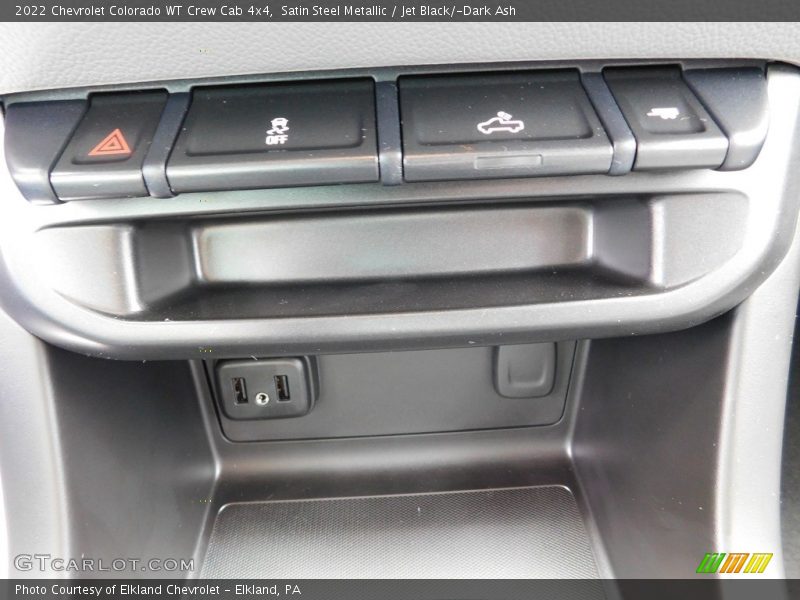 Satin Steel Metallic / Jet Black/­Dark Ash 2022 Chevrolet Colorado WT Crew Cab 4x4
