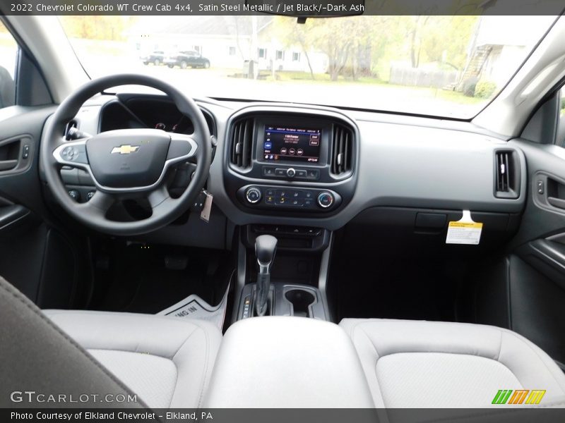 Satin Steel Metallic / Jet Black/­Dark Ash 2022 Chevrolet Colorado WT Crew Cab 4x4