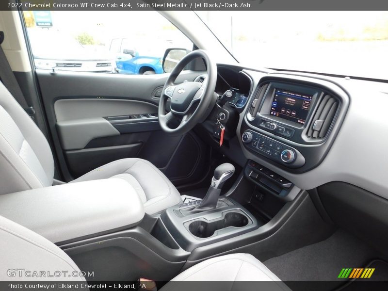 Satin Steel Metallic / Jet Black/­Dark Ash 2022 Chevrolet Colorado WT Crew Cab 4x4
