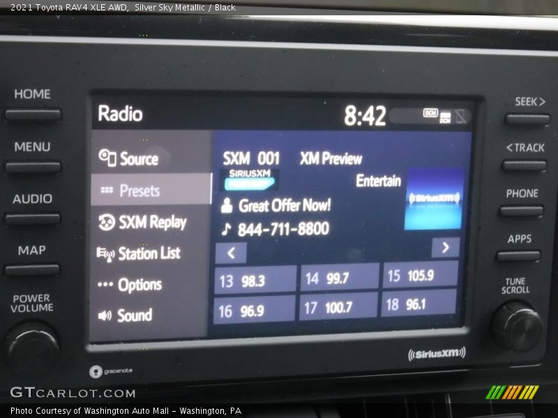 Silver Sky Metallic / Black 2021 Toyota RAV4 XLE AWD