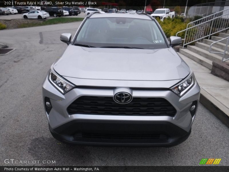 Silver Sky Metallic / Black 2021 Toyota RAV4 XLE AWD