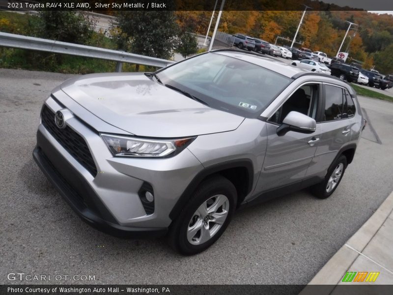 Silver Sky Metallic / Black 2021 Toyota RAV4 XLE AWD