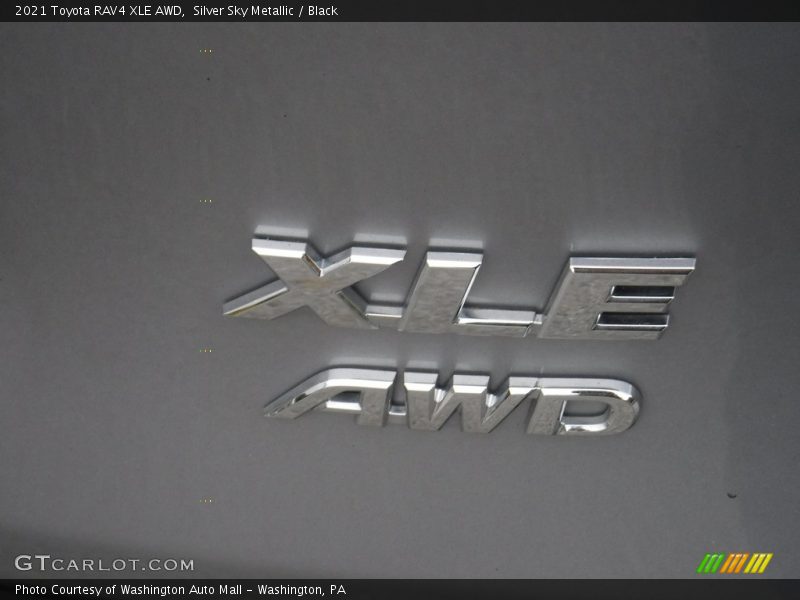 Silver Sky Metallic / Black 2021 Toyota RAV4 XLE AWD