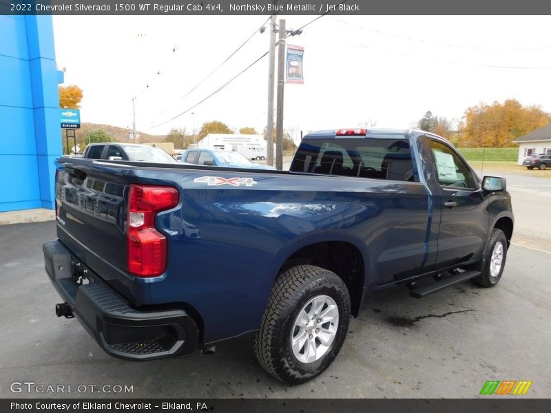 Northsky Blue Metallic / Jet Black 2022 Chevrolet Silverado 1500 WT Regular Cab 4x4