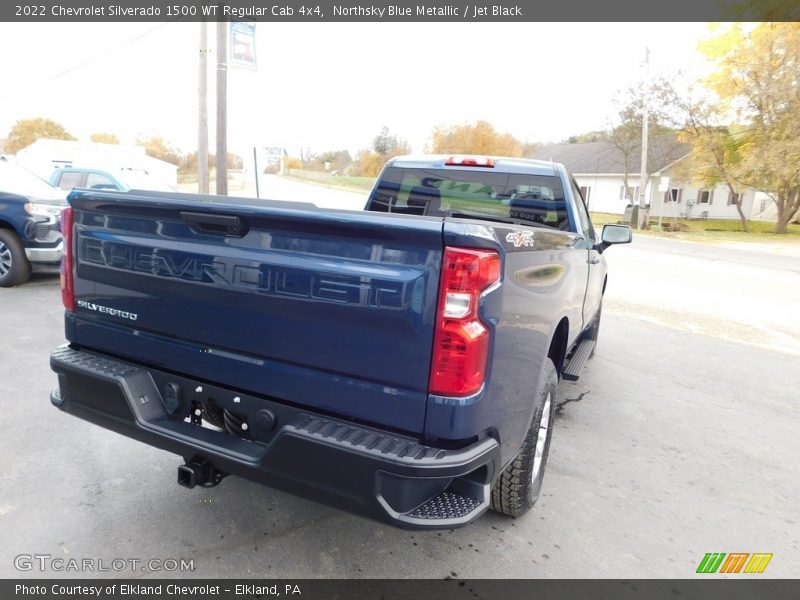 Northsky Blue Metallic / Jet Black 2022 Chevrolet Silverado 1500 WT Regular Cab 4x4