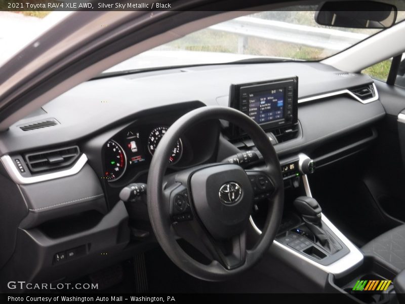 Silver Sky Metallic / Black 2021 Toyota RAV4 XLE AWD