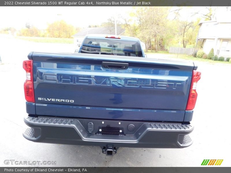 Northsky Blue Metallic / Jet Black 2022 Chevrolet Silverado 1500 WT Regular Cab 4x4