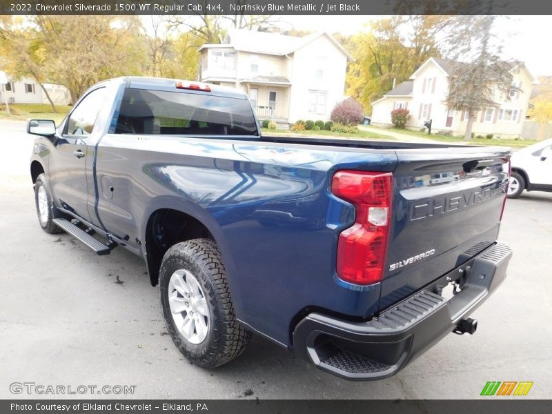Northsky Blue Metallic / Jet Black 2022 Chevrolet Silverado 1500 WT Regular Cab 4x4