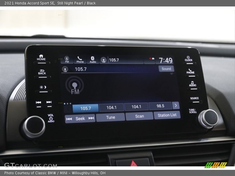 Still Night Pearl / Black 2021 Honda Accord Sport SE