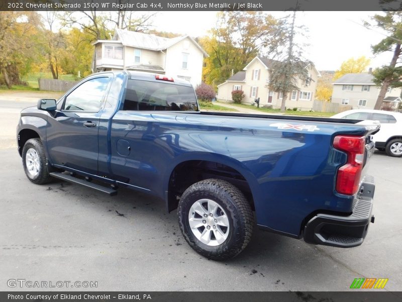 Northsky Blue Metallic / Jet Black 2022 Chevrolet Silverado 1500 WT Regular Cab 4x4