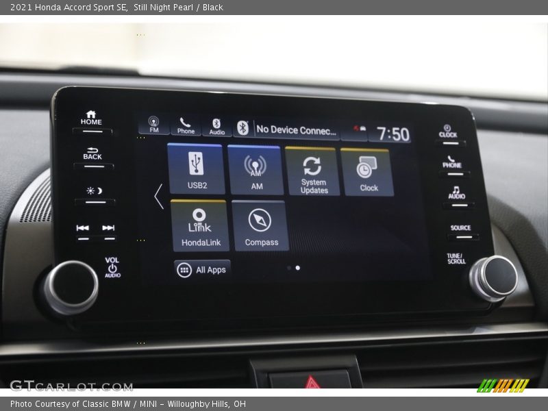 Still Night Pearl / Black 2021 Honda Accord Sport SE