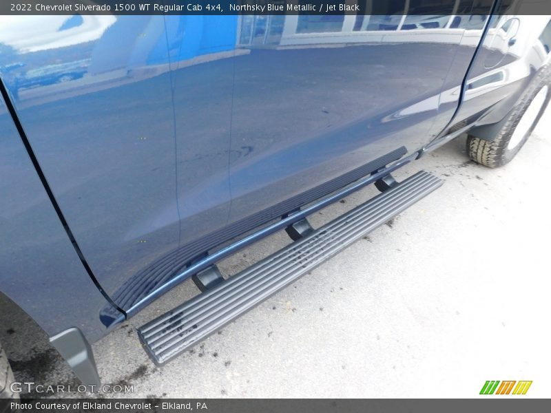 Northsky Blue Metallic / Jet Black 2022 Chevrolet Silverado 1500 WT Regular Cab 4x4