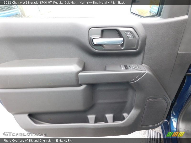 Northsky Blue Metallic / Jet Black 2022 Chevrolet Silverado 1500 WT Regular Cab 4x4