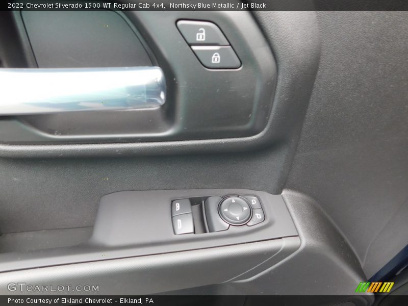 Northsky Blue Metallic / Jet Black 2022 Chevrolet Silverado 1500 WT Regular Cab 4x4