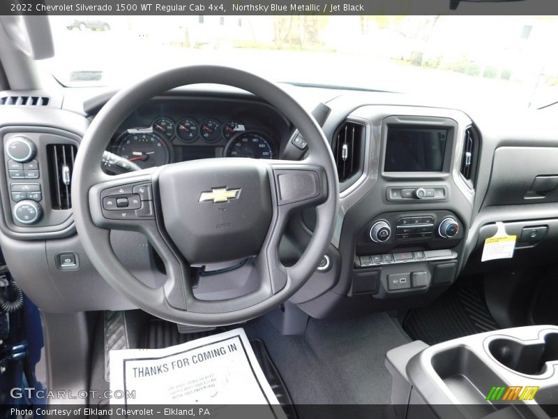 Northsky Blue Metallic / Jet Black 2022 Chevrolet Silverado 1500 WT Regular Cab 4x4
