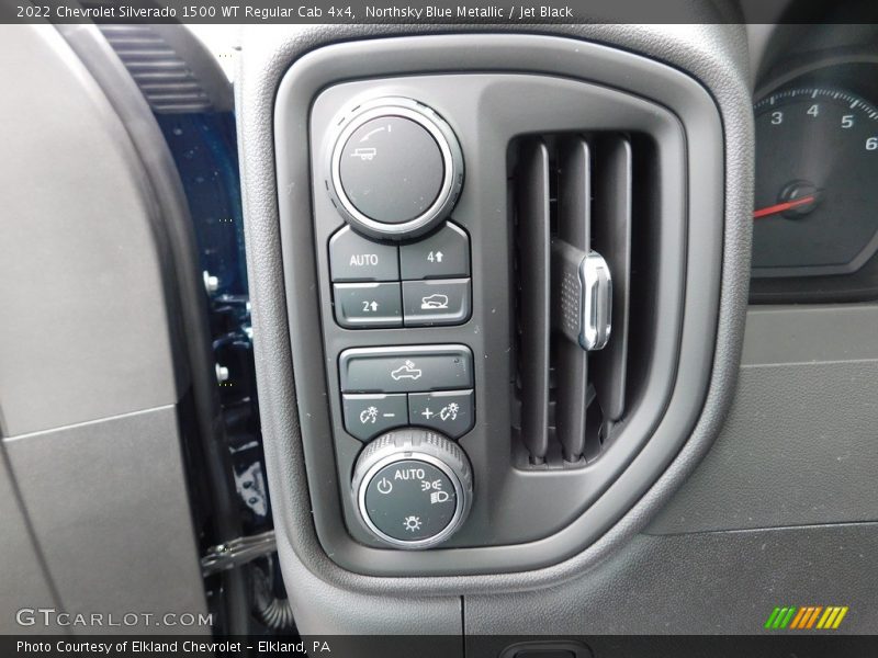 Northsky Blue Metallic / Jet Black 2022 Chevrolet Silverado 1500 WT Regular Cab 4x4