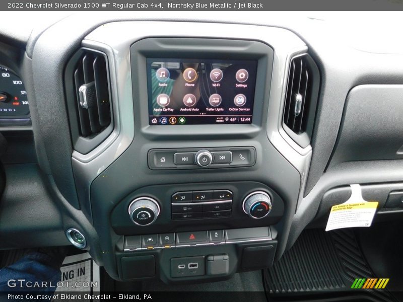 Northsky Blue Metallic / Jet Black 2022 Chevrolet Silverado 1500 WT Regular Cab 4x4