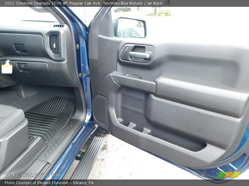 Northsky Blue Metallic / Jet Black 2022 Chevrolet Silverado 1500 WT Regular Cab 4x4