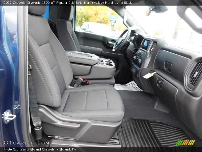 Northsky Blue Metallic / Jet Black 2022 Chevrolet Silverado 1500 WT Regular Cab 4x4