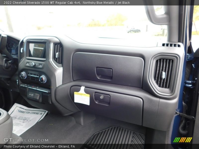 Northsky Blue Metallic / Jet Black 2022 Chevrolet Silverado 1500 WT Regular Cab 4x4