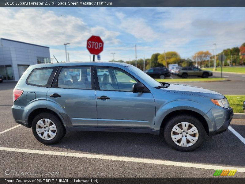 Sage Green Metallic / Platinum 2010 Subaru Forester 2.5 X