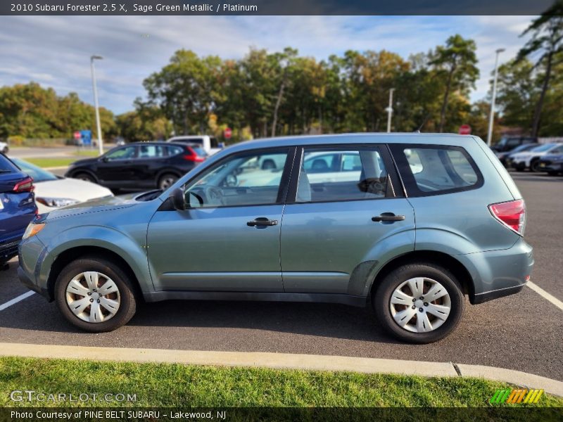 Sage Green Metallic / Platinum 2010 Subaru Forester 2.5 X