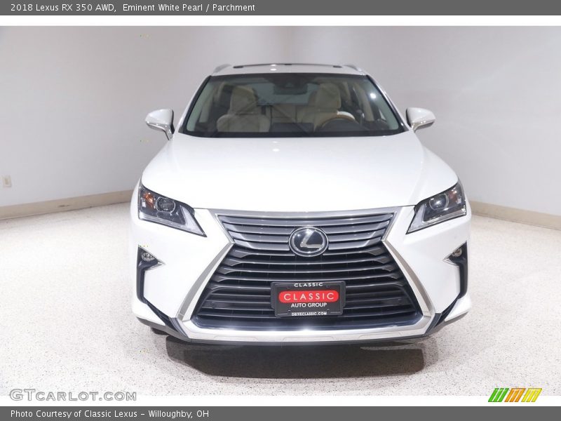 Eminent White Pearl / Parchment 2018 Lexus RX 350 AWD