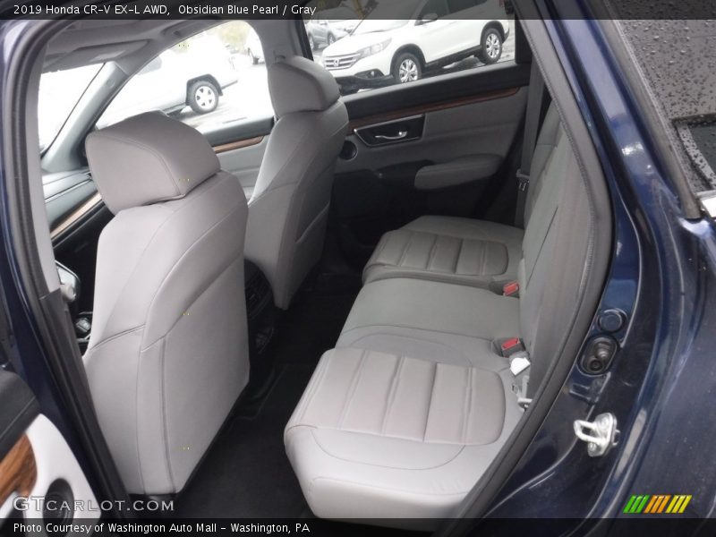Obsidian Blue Pearl / Gray 2019 Honda CR-V EX-L AWD