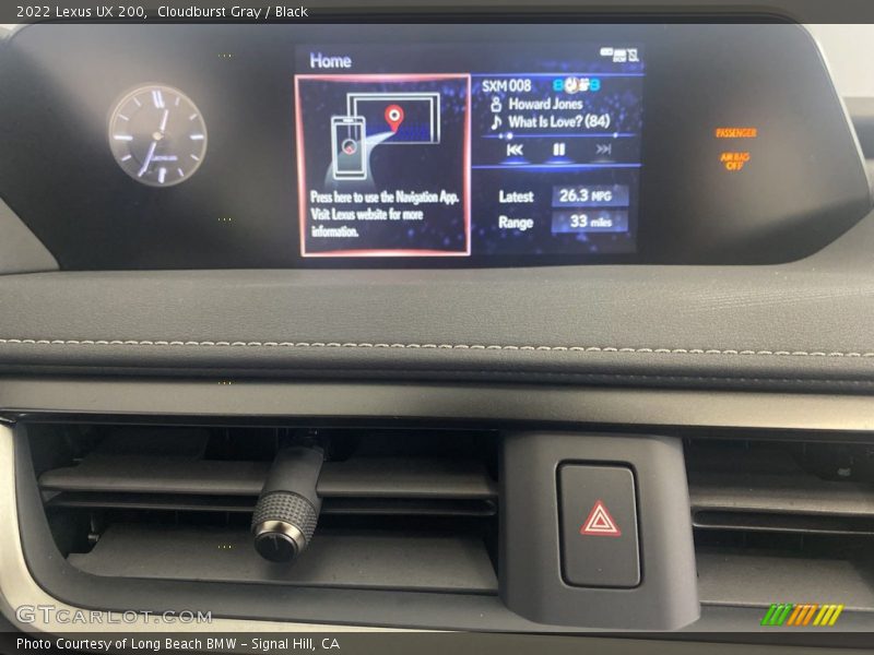 Cloudburst Gray / Black 2022 Lexus UX 200