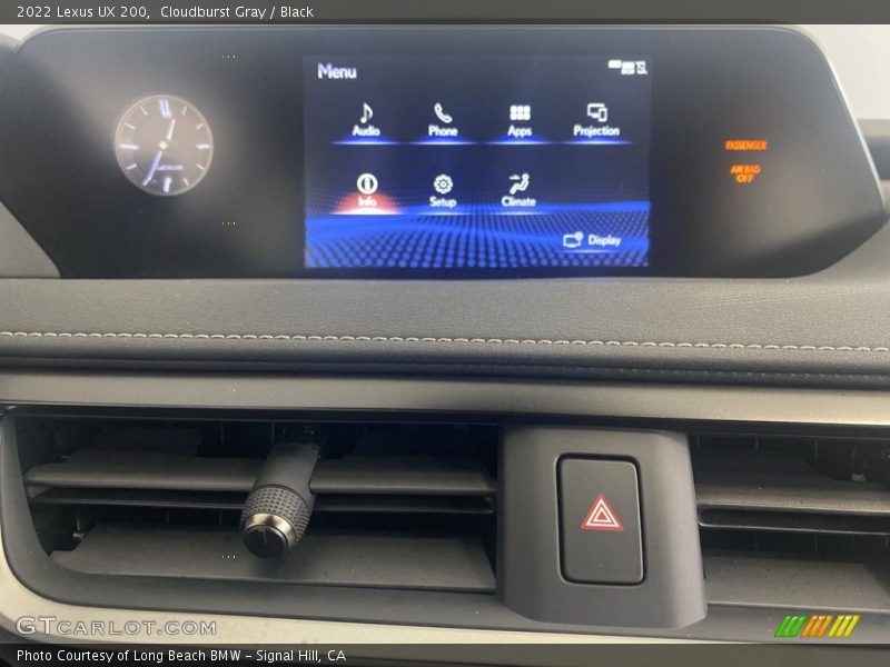 Cloudburst Gray / Black 2022 Lexus UX 200