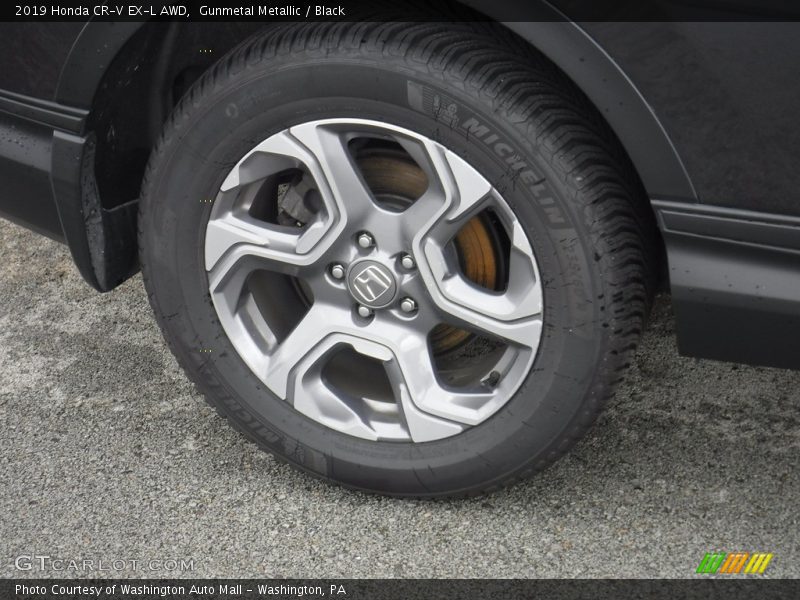 Gunmetal Metallic / Black 2019 Honda CR-V EX-L AWD